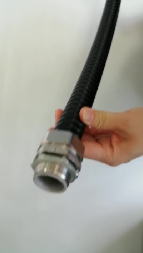 镀锌钢带包覆PVC 浪管蛇皮管 电线电缆保护金属管