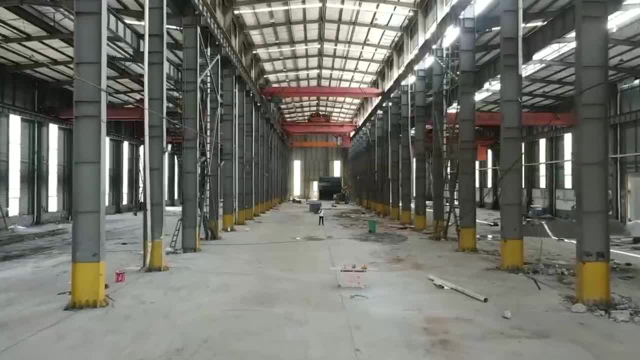 浙江二手钢结构厂房，行车梁700×300/200承载20/5吨行车